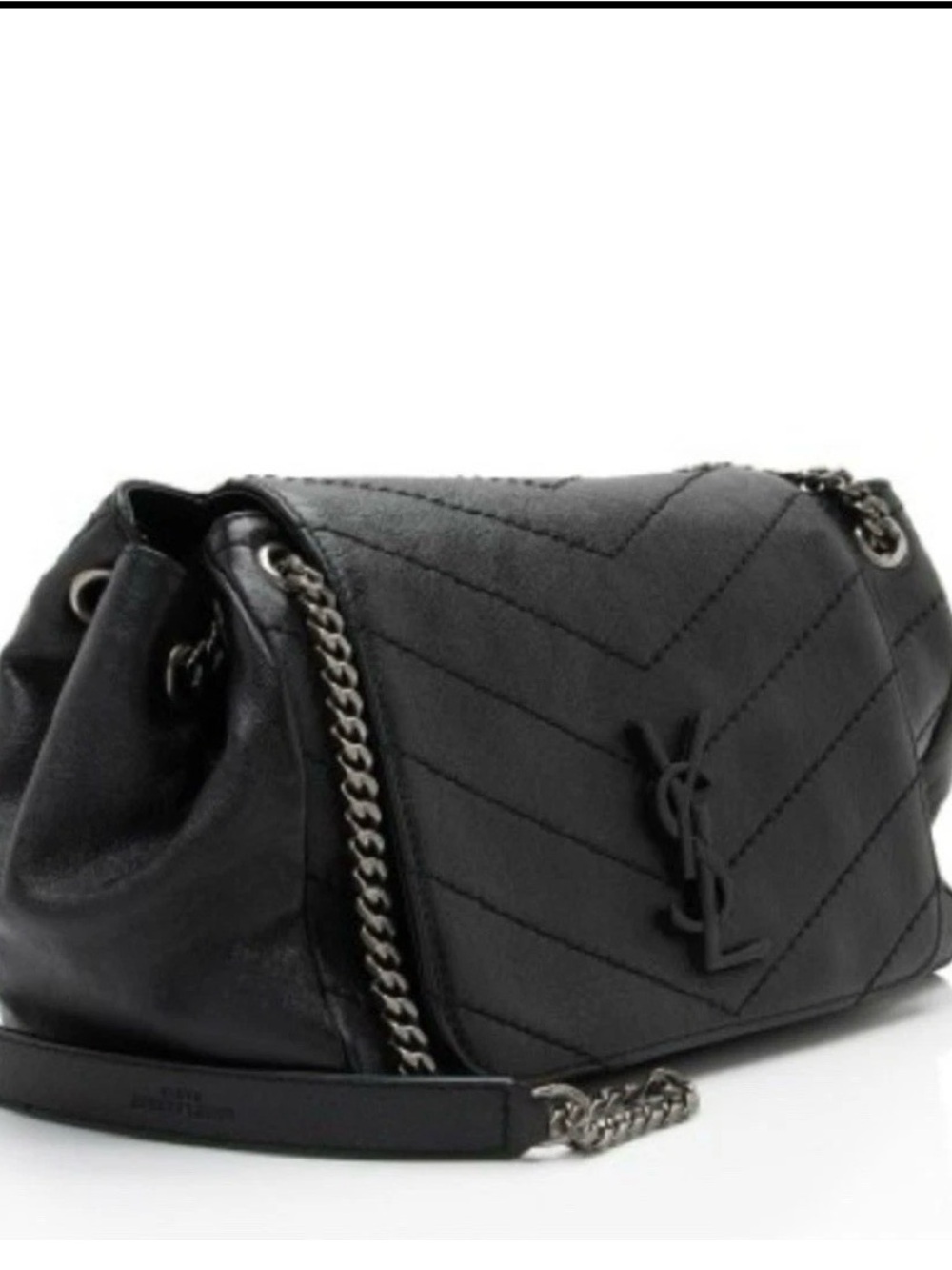 Saint Laurent Black Quilted soho Leather Shoulder Bag with YSL Monogram - Picture 11 of 15